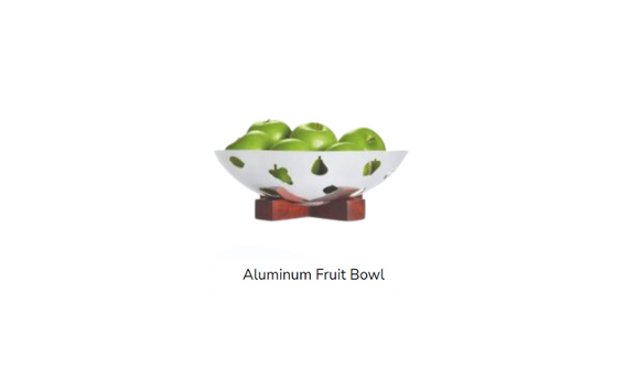 aluminum fruit bowl