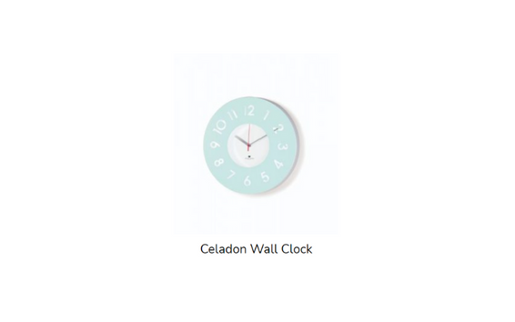 celadon wall clock