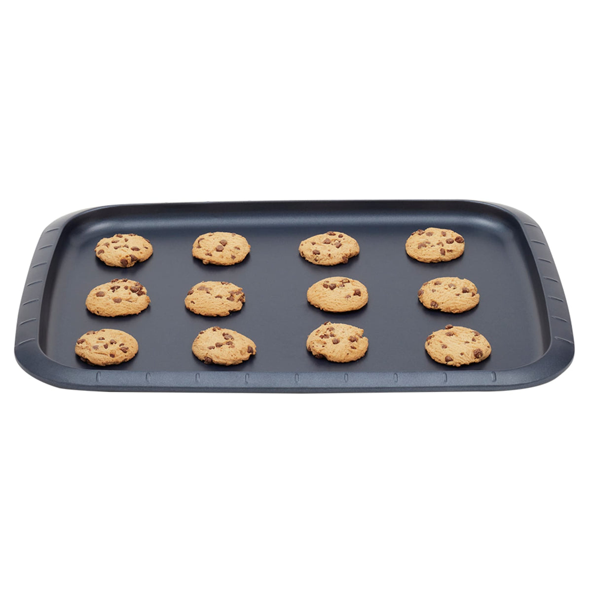 Michael Graves Design Textured Non-Stick Carbon Steel Shallow Roaster Pan,  Indigo, FOOD PREP