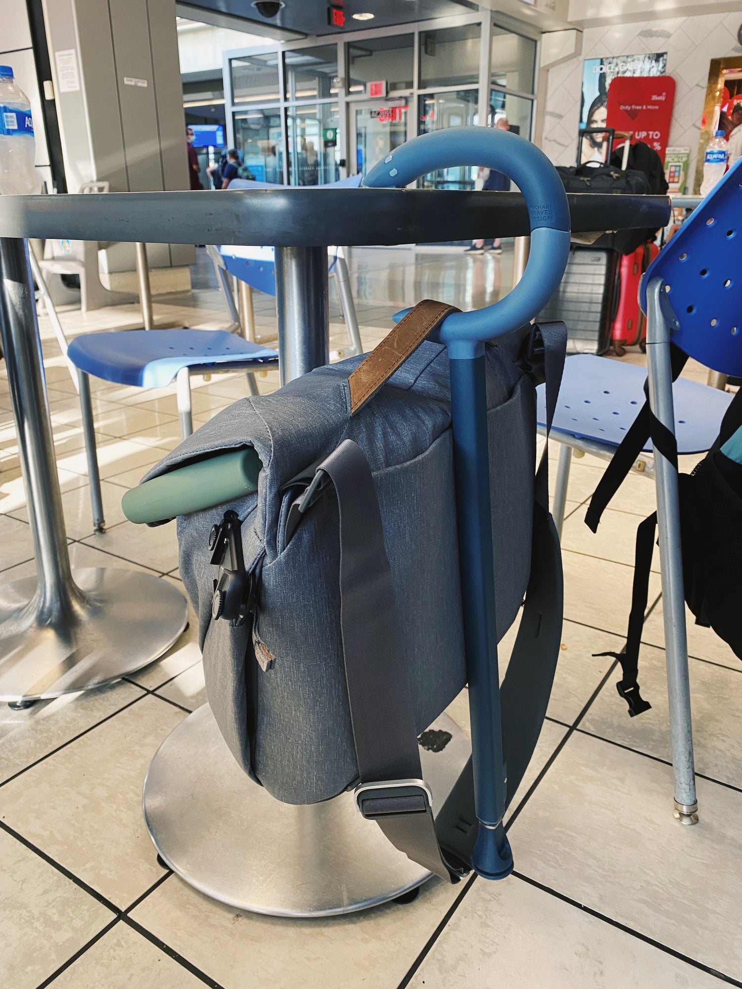Carry-on with C-Grip and Quick-Fold Canes