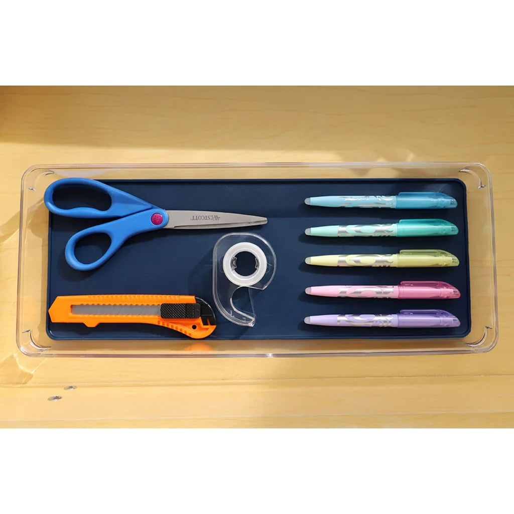 Drawer Organizer with Indigo Rubber Lining 