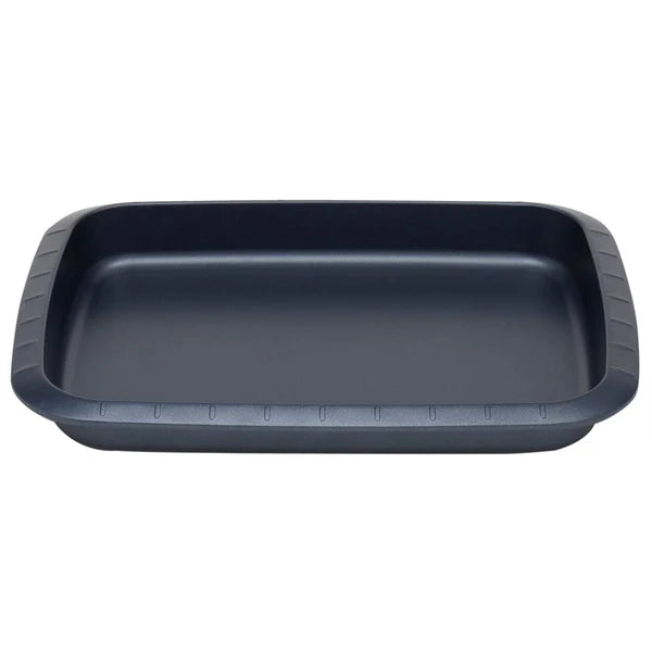 Textured Non-Stick Carbon Steel Shallow Roaster Pan, Indigo