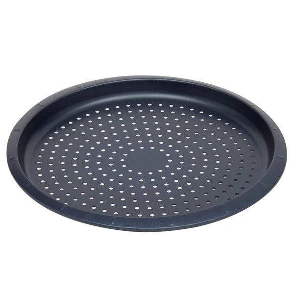 Non-Stick Perforated Carbon Steel Pizza Pan, Indigo