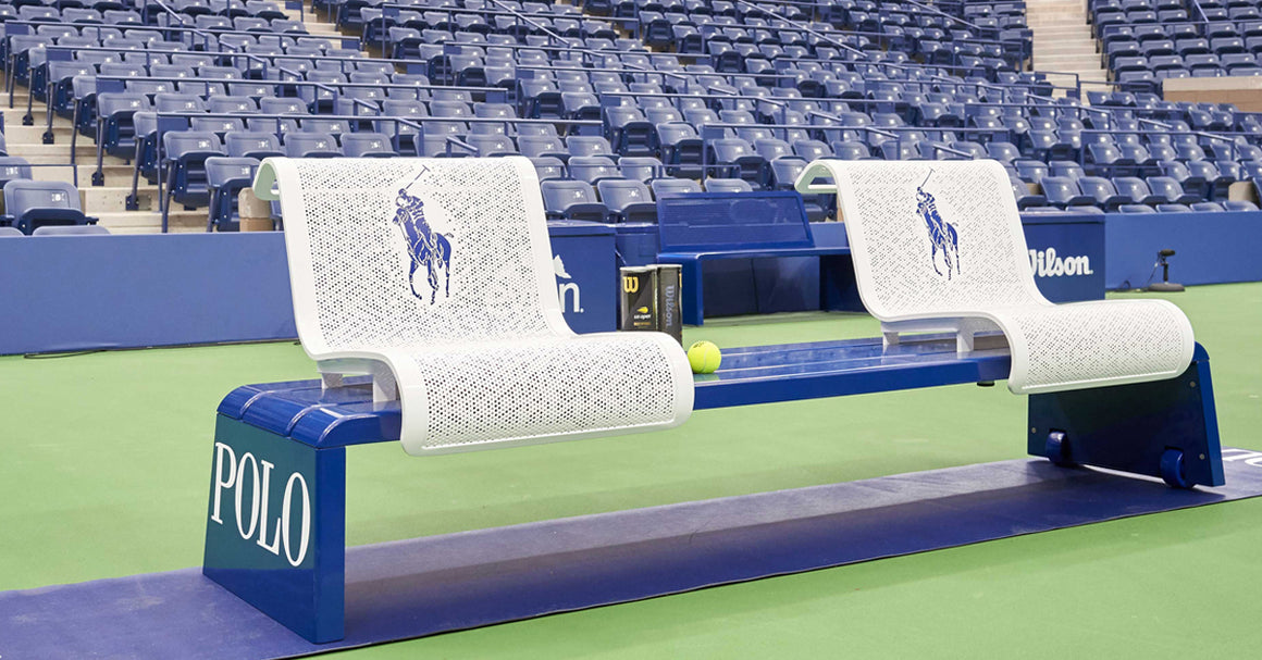 US Open tennis courts spruced up with furniture by Michael Graves' studio
