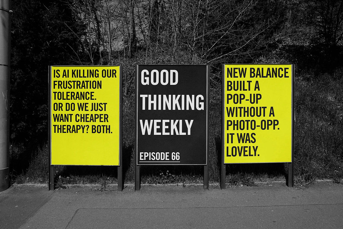 New Balance's pop-up had no photo-opps. So brilliant.