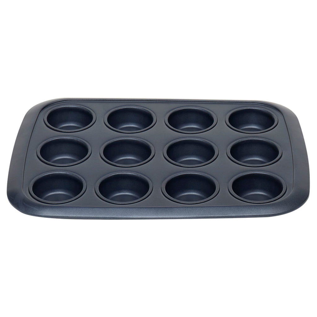 Michael Graves Design Textured Non-Stick 6 Cup Carbon Steel Muffin Pan,  Indigo, FOOD PREP