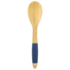 Bamboo Serving Spoon with Indigo Silicone Handle