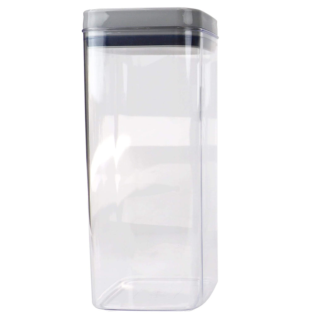 Twist ‘N Lock Square 3.1 Liter Clear Plastic Canister, Indigo