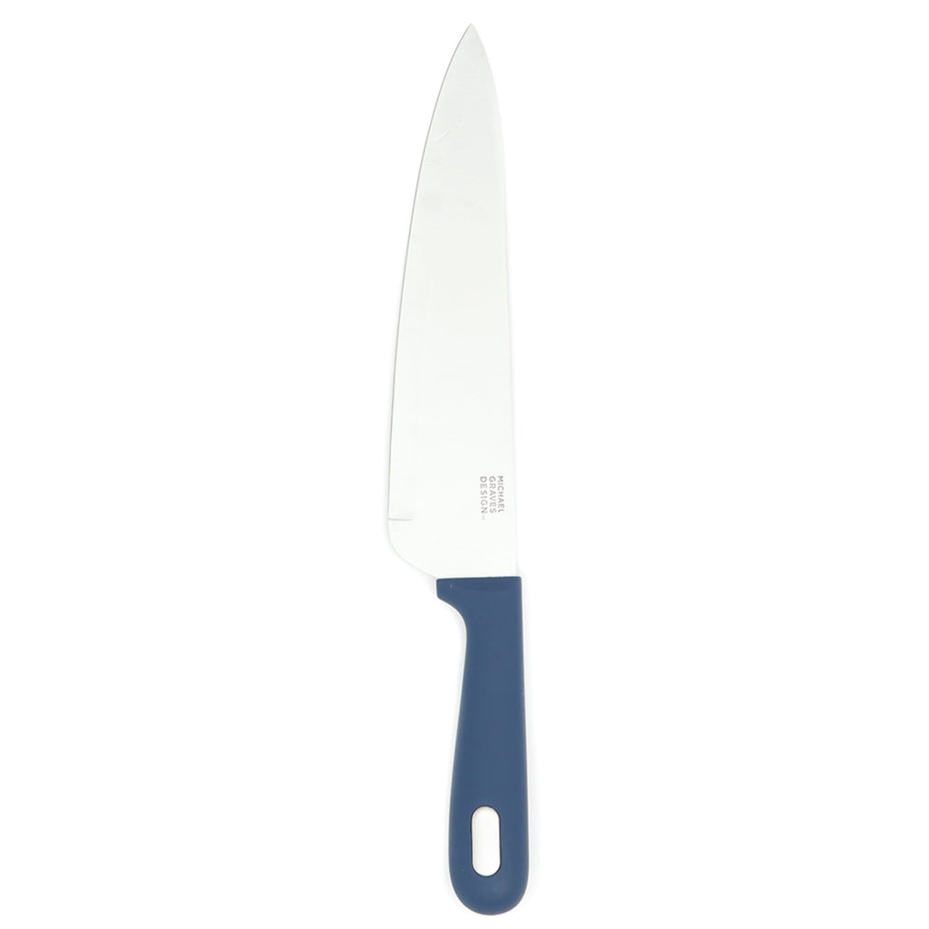 Comfortable Grip 8 Inch Stainless Steel Chef Knife, Indigo
